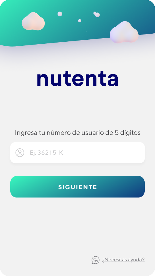Nutenta final interface, screen 2